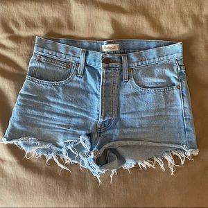 Button Fly Madewell Denim Shorts - High Waisted!